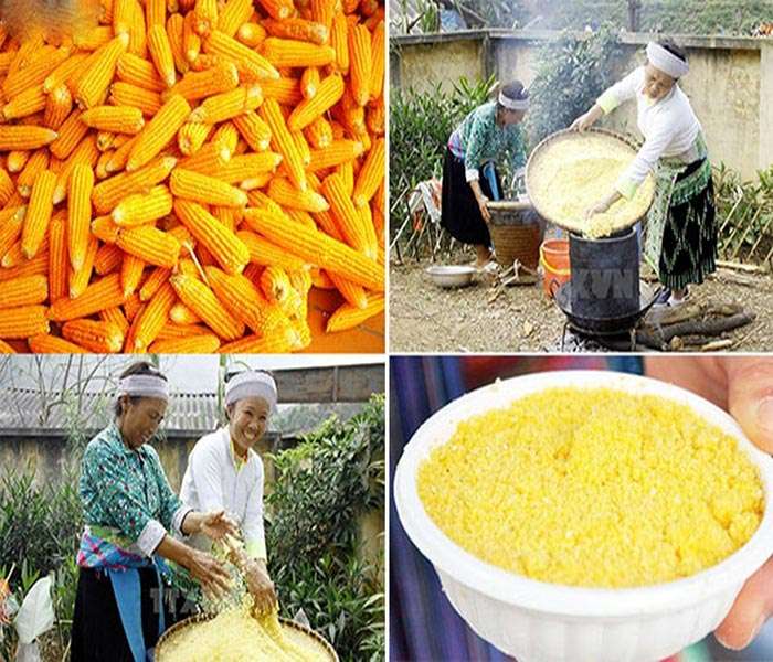 Découvrez le plat typique du peuple H'Mong : Mèn Mén, riz doré du peuple H'Mong