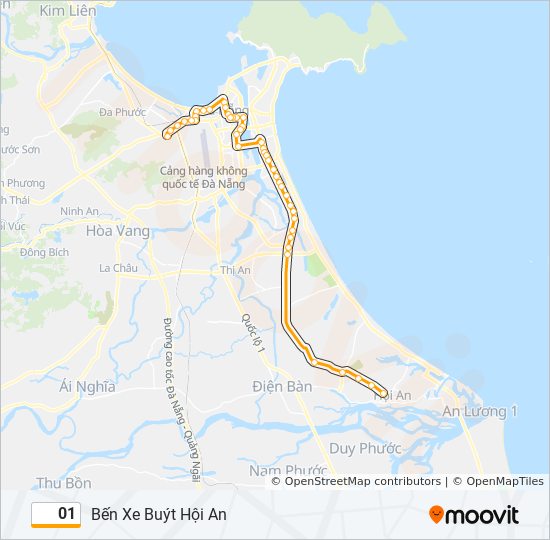 Guide des transports : Comment se rendre de Da Nang à Hoi An en bus local ( Bus Numéro 1 )