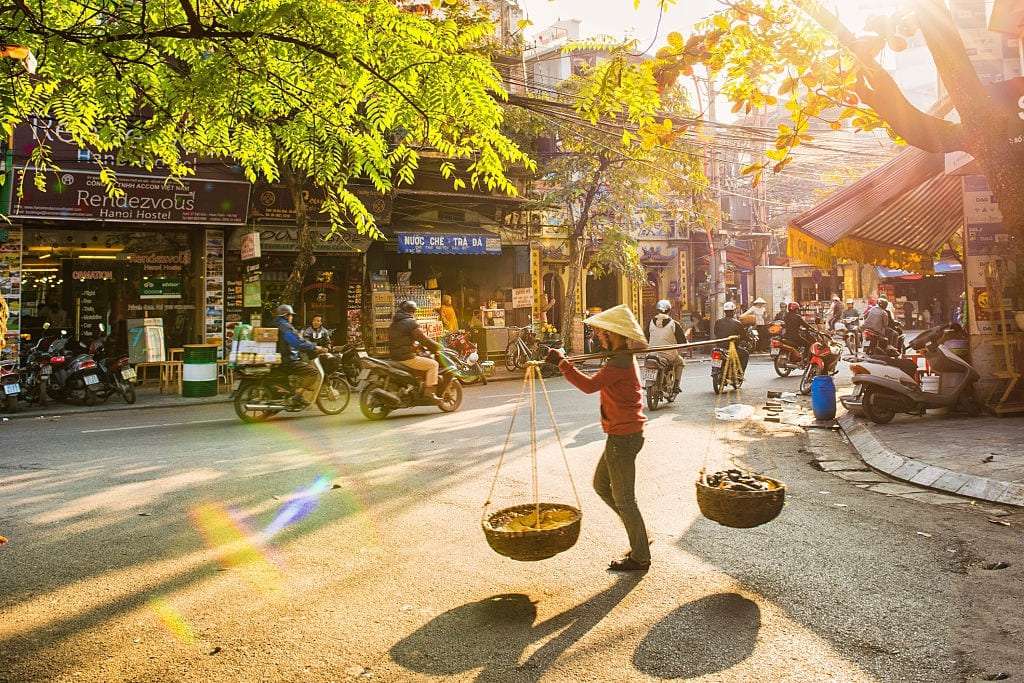Vieux quartier de Hanoi, idéale pour découvrir la vie quotidienne, la culture et les habitants de Hanoï, au Viêt Nam.