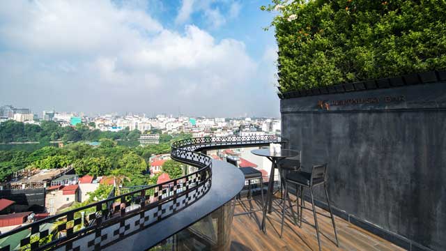 Les Bars sur les toits de Hanoi, avec les vues fantastiques à un prix très avantageux