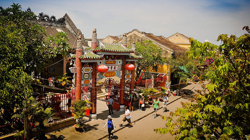 Salle d'assemblée de Trieu Chau, un des sites les plus connus du cœur charmant et animé de l'ancienne ville de Hoi An