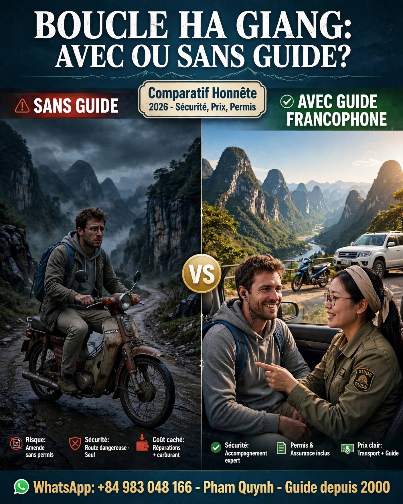 Boucle Ha Giang Avec ou Sans Guide? Comparatif Honnête 2026