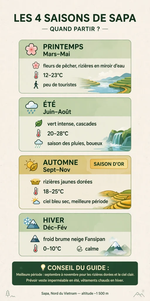 Quel est le meilleur moment pour visiter Sapa ? Le guide francophone et honnête d'un local