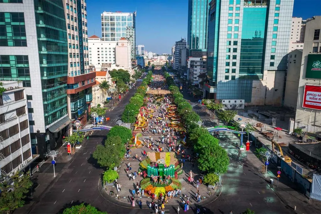 rue piétonne Nguyen Hue rue piétonne Nguyen Hue
