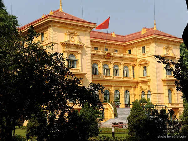 Le palais présidentiel de Hanoi